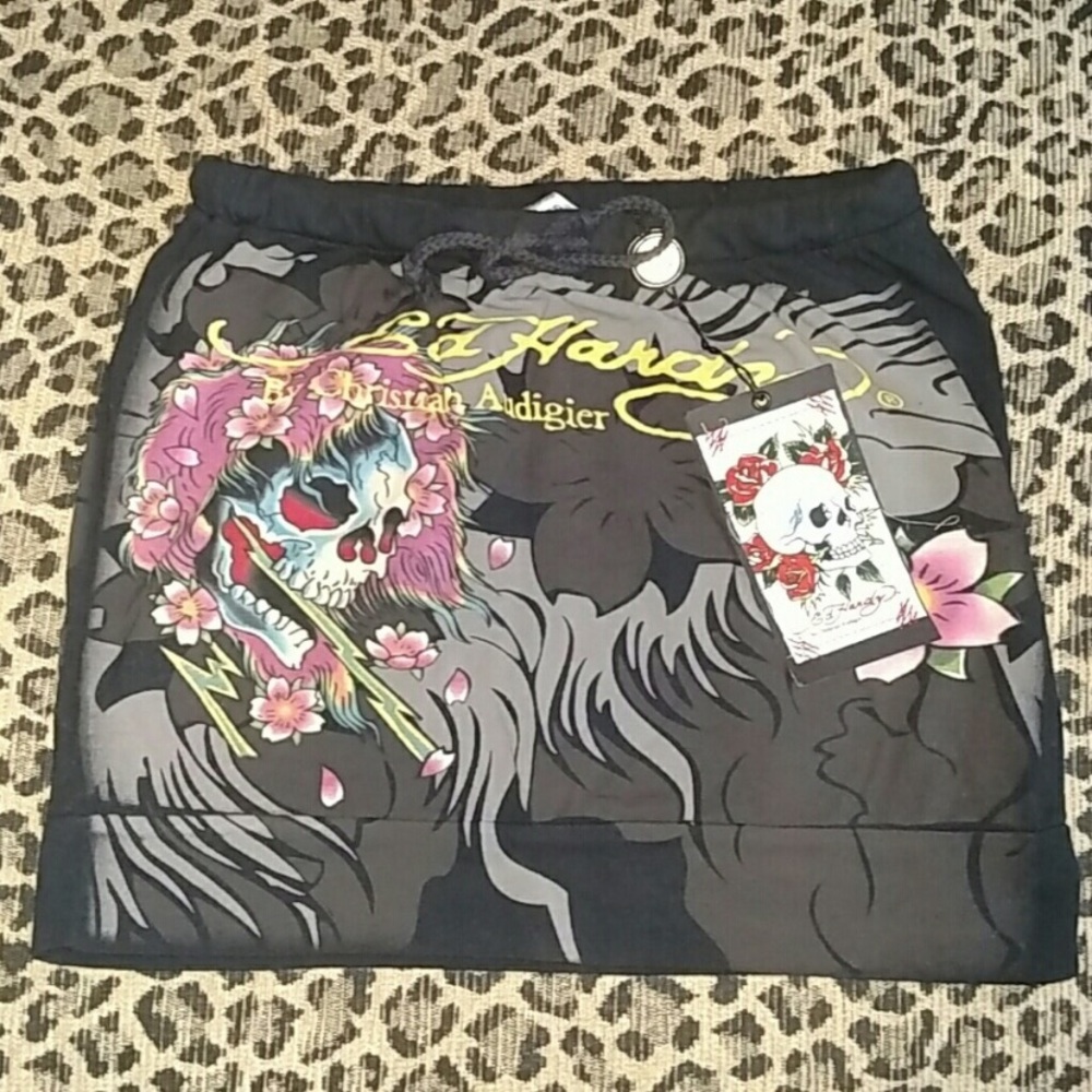 Don Ed Hardy Black Beautiful Ghost Mini